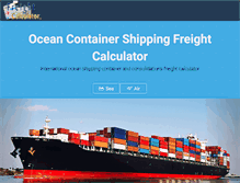 Tablet Screenshot of freight-calculator.com